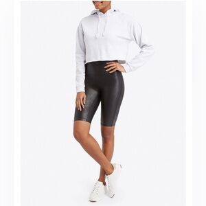 SPANX Faux Leather Bike Short